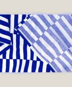 Premium Tablecloth – Navy Blue Stripes - Image 4