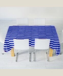 Premium Tablecloth – Navy Blue Stripes - Image 5