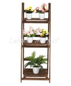 Premium Wooden Folding Ladder Shelf – 3 Layers - Image 5