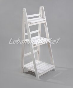 Premium Wooden Folding Ladder Shelf – 3 Layers - Image 3