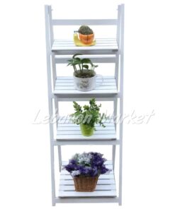 Premium Wooden Folding Ladder Shelf – 4 Layers - Image 4