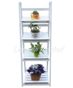 Premium Wooden Folding Ladder Shelf – 4 Layers - Image 7