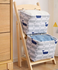 Wooden Kids Storage Ladder – Whales