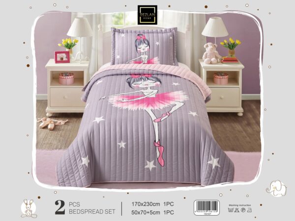 Premium Kids Bedspread Set – Ballerina