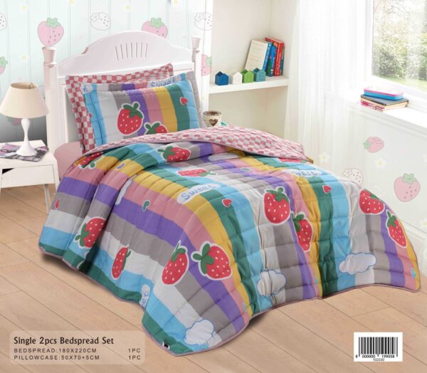 Premium Kids Bedspread Set – Strawberry