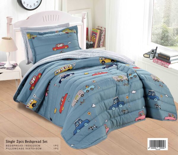 Premium Kids Bedspread Set – Cars