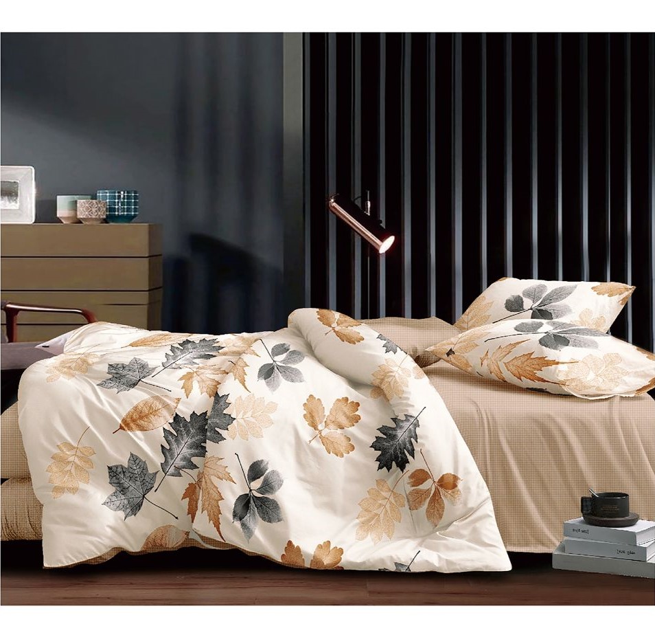 Deluxe Duvet Cover Set – BEIGE AUTUMN