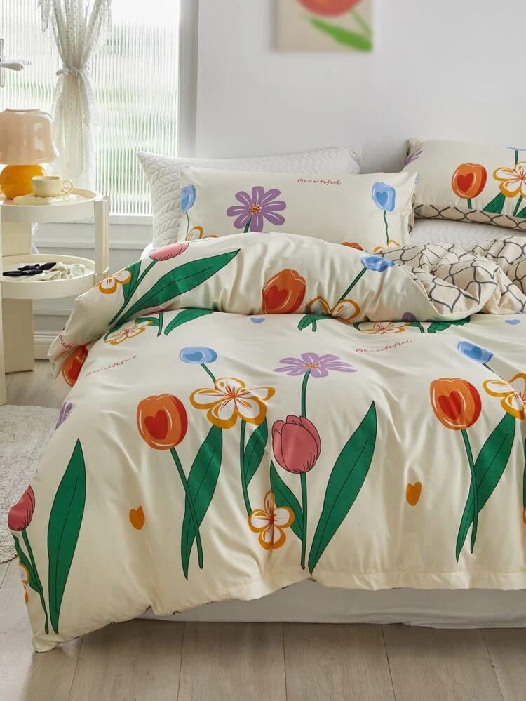 Deluxe Duvet Cover Set – Flowery