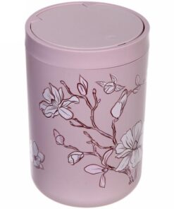 Premium Bathroom Accessories Set 8 Pieces - Floral - Image 5