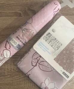 Premium Bathroom Accessories Set 8 Pieces - Floral - Image 7