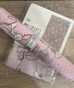 Premium Bathroom Accessories Set 8 Pieces - Floral - Image 6