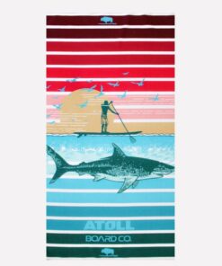 Premium Beach Towel - Sail Shark