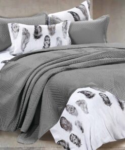 Premium Solid Bedspread  – Printed Sheet