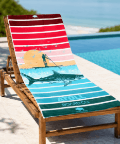 Premium Beach Towel - Sail Shark