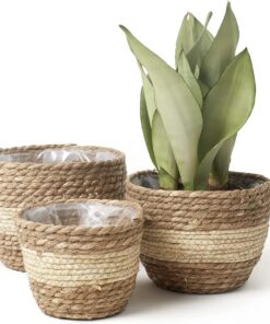Multi-Purpose Woven Wicker Basket - Set of 3 - Image 3