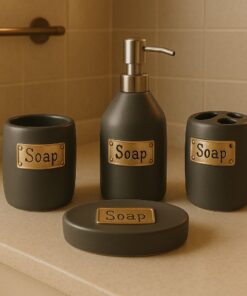 Premium Bathroom Accessories Set 4 Pieces – Soap