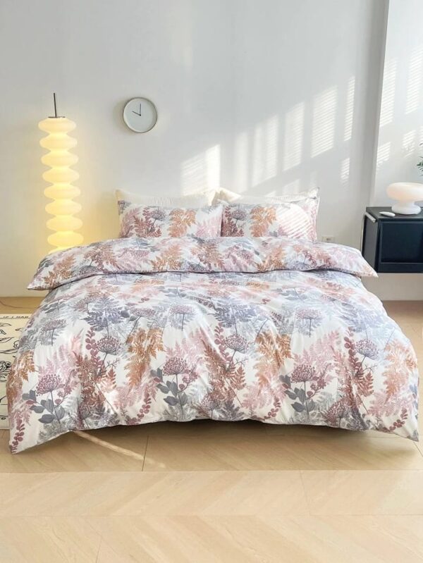 Deluxe Duvet Cover Set – Plant Pattern