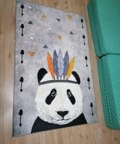 Stylish Rug 100 x 150 cm -Panda Pattern