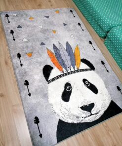 Stylish Rug 100 x 150 cm -Panda Pattern - Image 2
