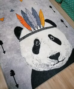 Stylish Rug 100 x 150 cm -Panda Pattern - Image 3