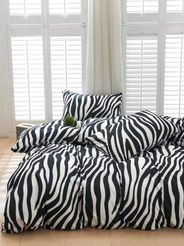 Deluxe Duvet Cover Set – Zibra Stripe