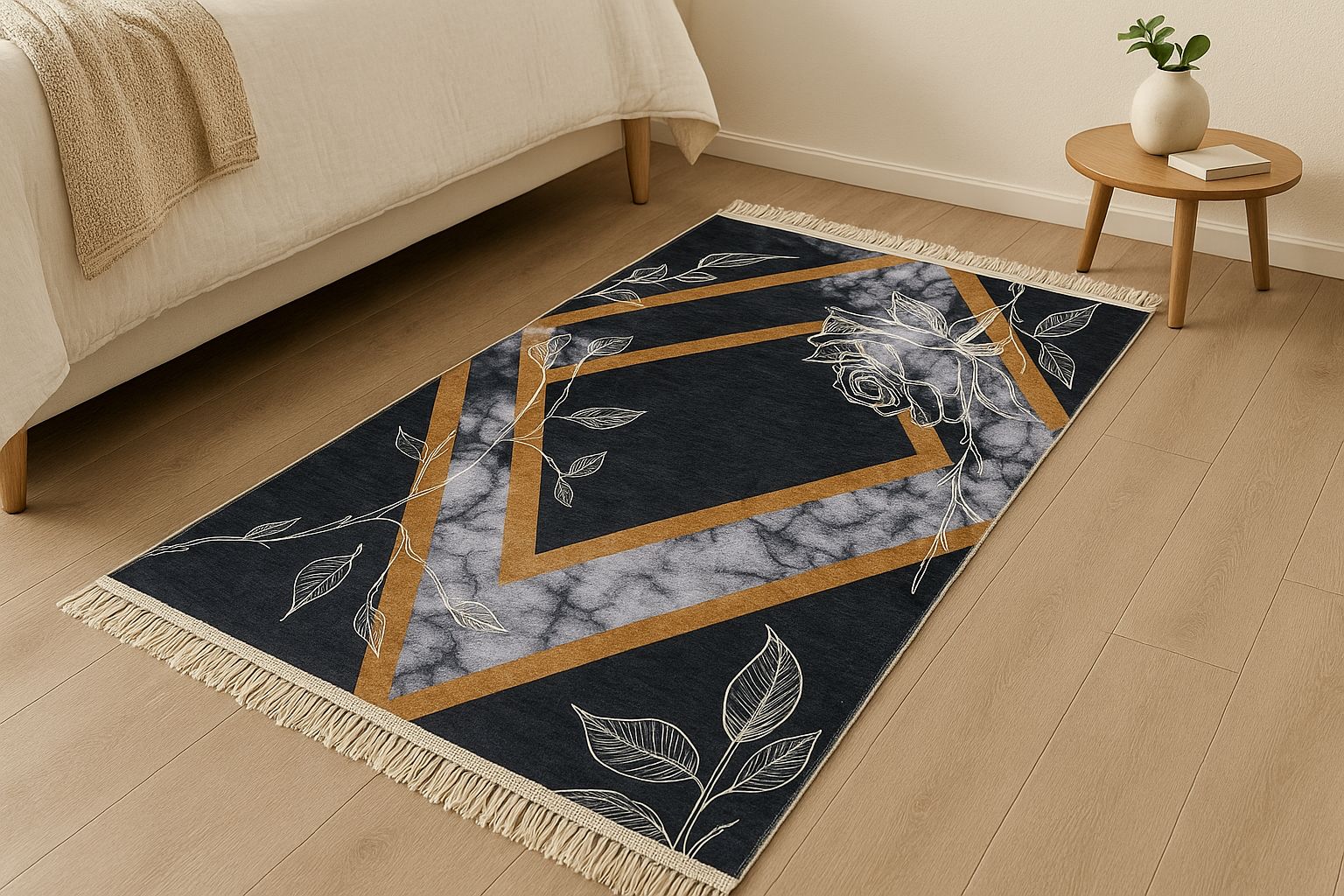 Stylish Rug 100 x 150 cm - Flower