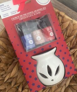 Premium Atmosphera Fragrance Burner With 3 Oil Fragrances -Natural Life