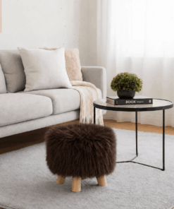 Decorative Faux Fur Stool - Fluf