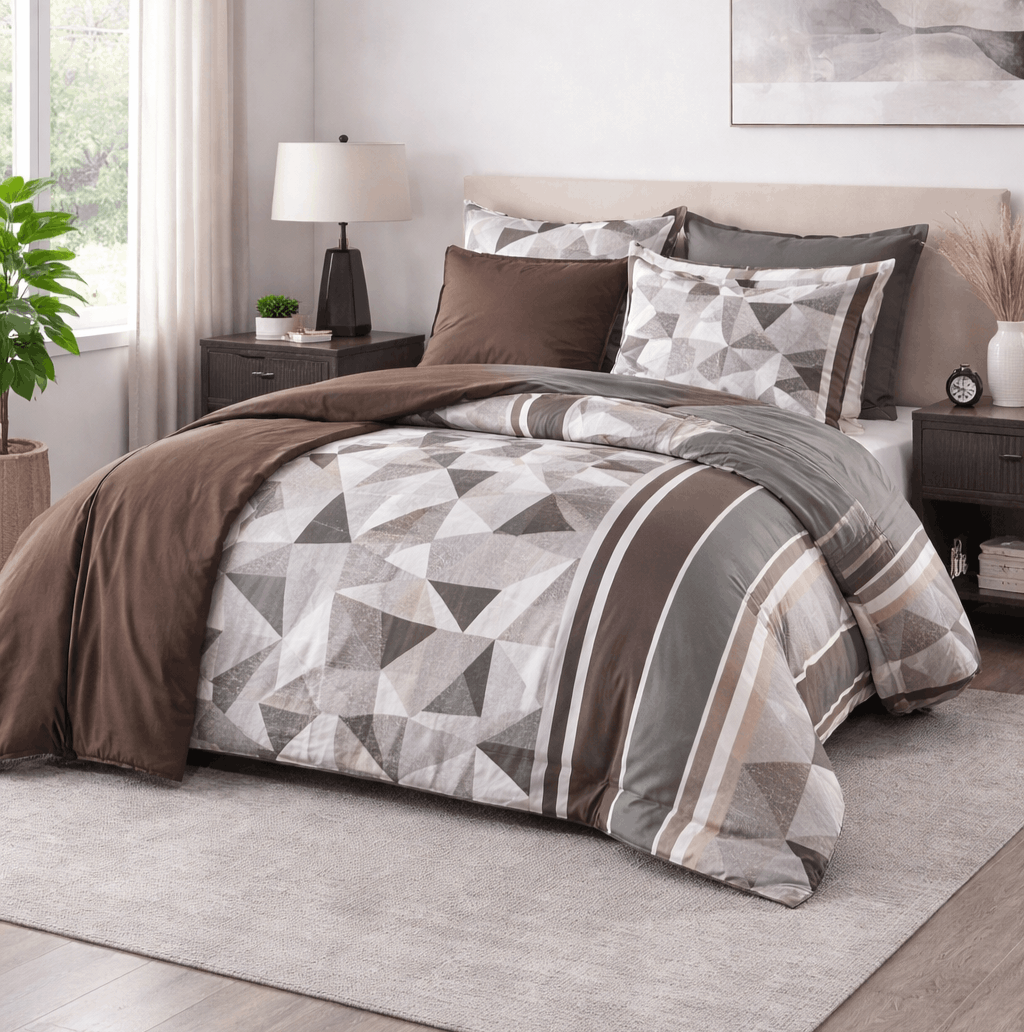 Deluxe Duvet Cover Set – Grid