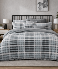 Deluxe Duvet Cover Set – Black & Gee