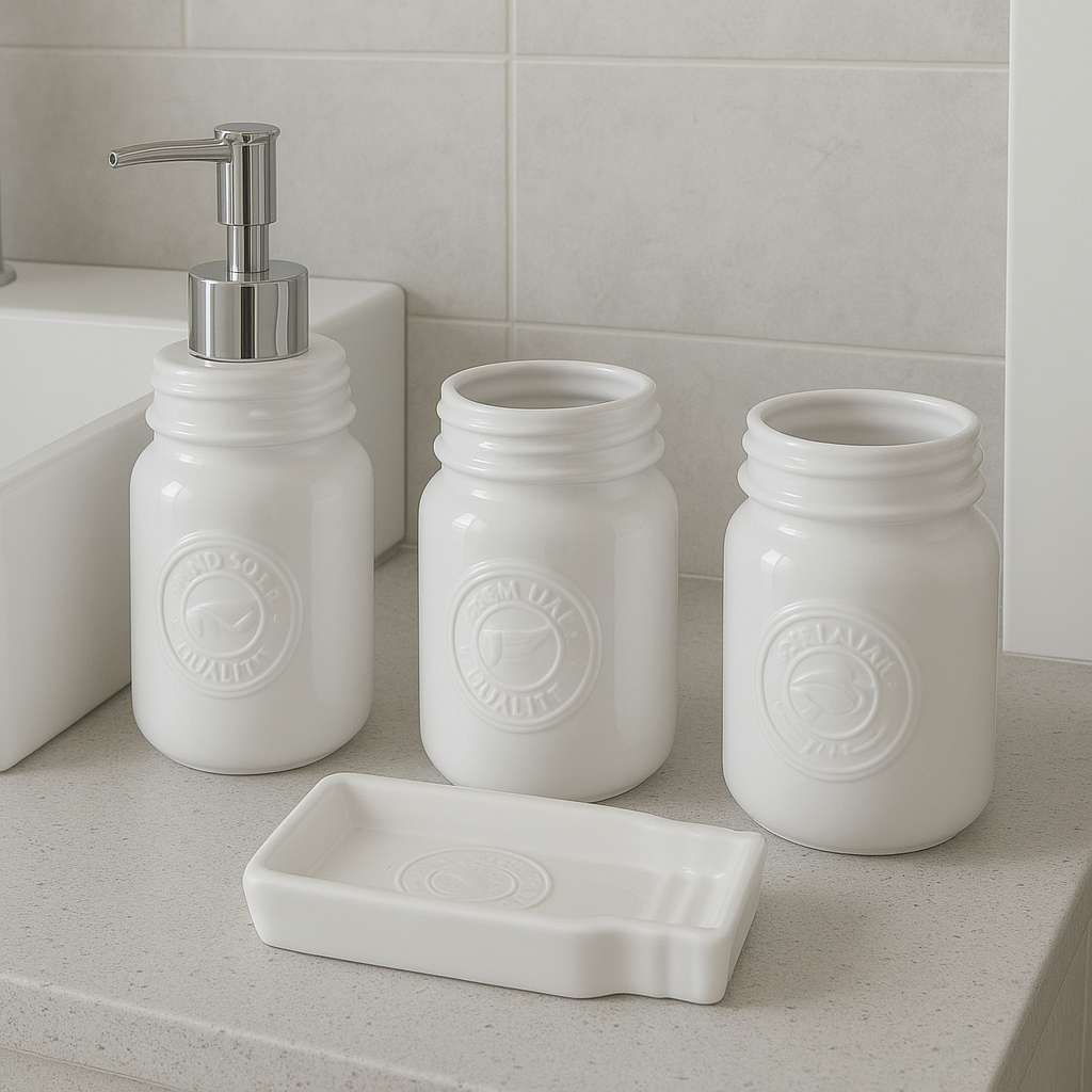 Premium Bathroom Accessories Set 4 Pieces -Jorn