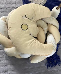 Braided Crib Bumper and knot Pillow - Be Moon - Image 2