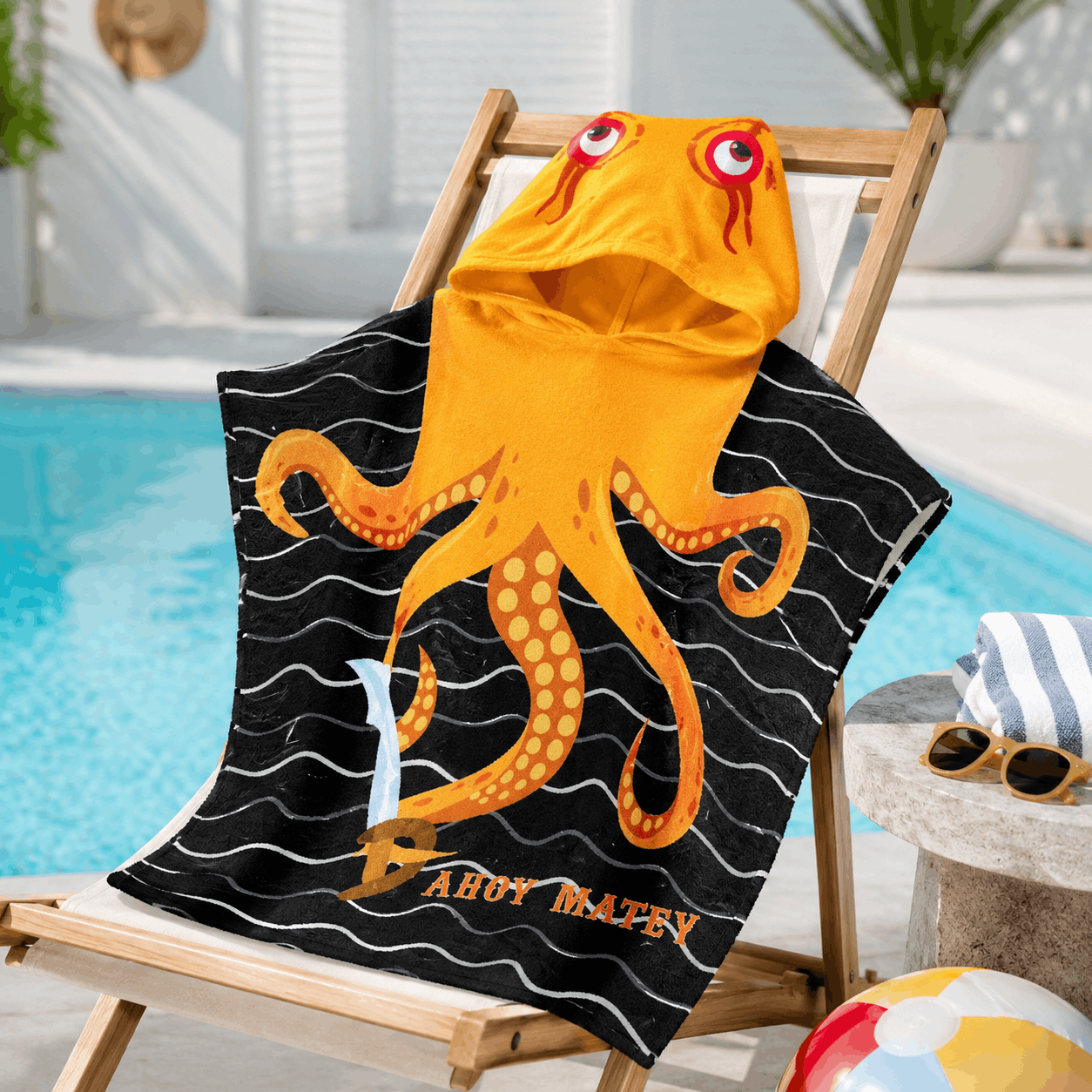 Kids Beach Towel – Octopus