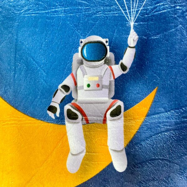 Kids Throw blanket - Space Man - Image 4