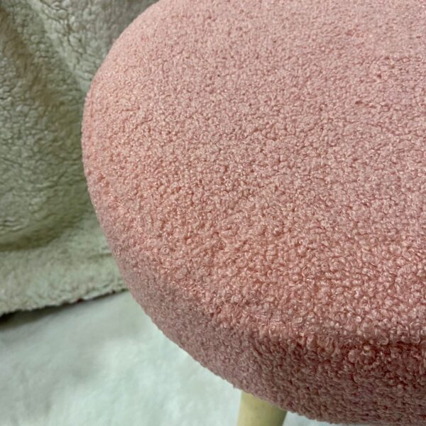 Decorative Faux Fur Stool - Petite - Image 3