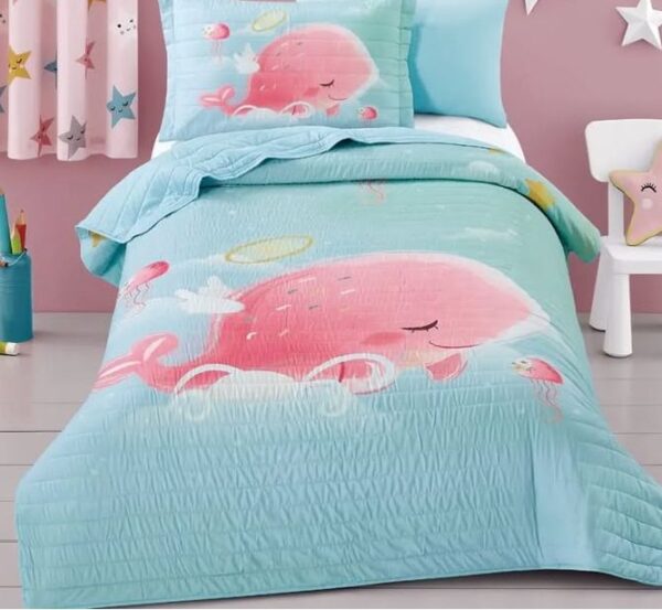 3D Duvet Cover Set – Pinky Whale