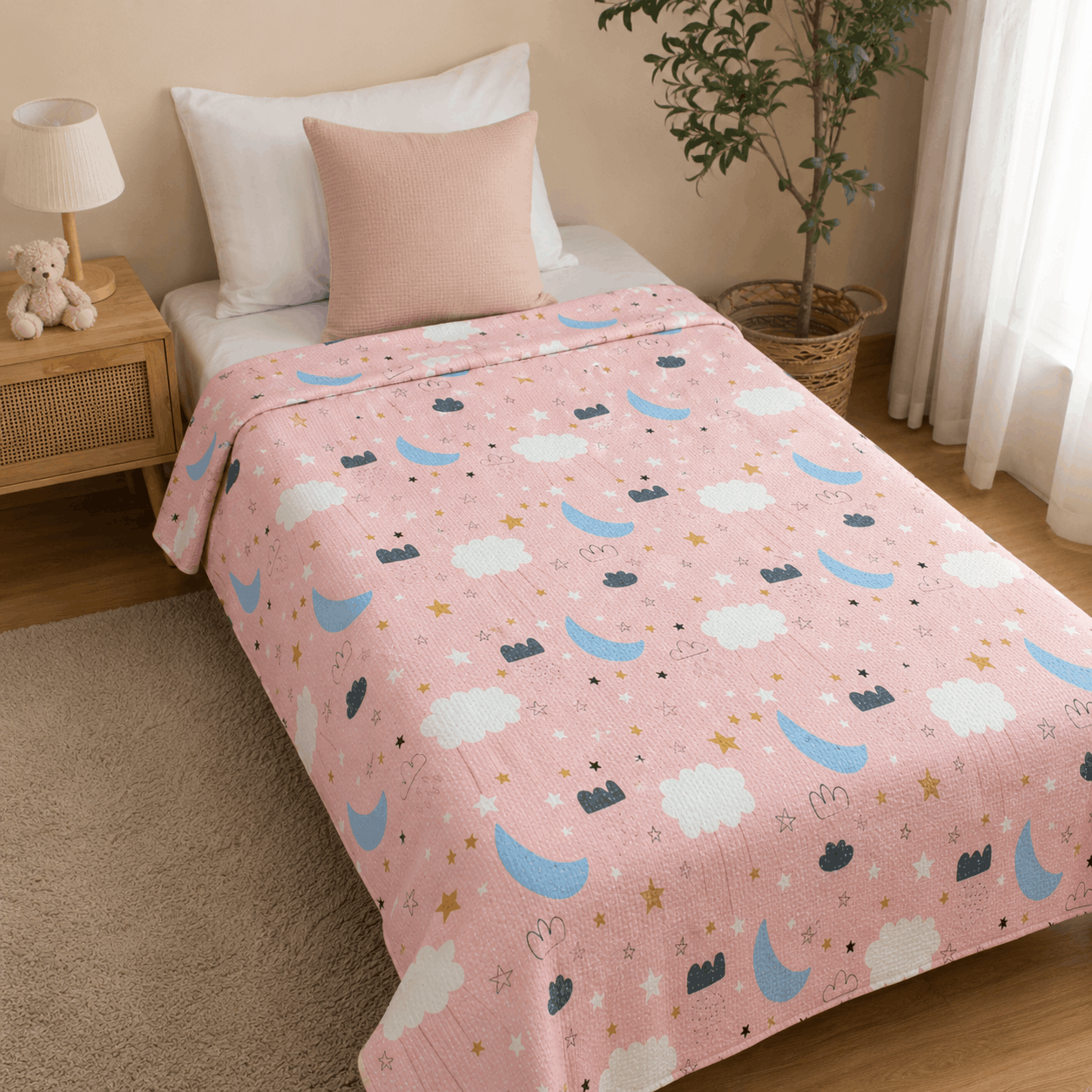 Pique Summer Blanket - Clouds