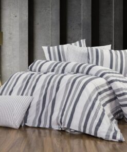 Deluxe Cotton Duvet Cover Set – Thiky Black Lines
