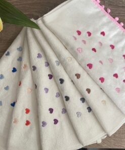 Premium  Towel Set of 6 - Hearts