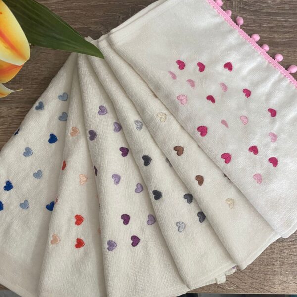 Premium  Towel Set of 3 - Hearts