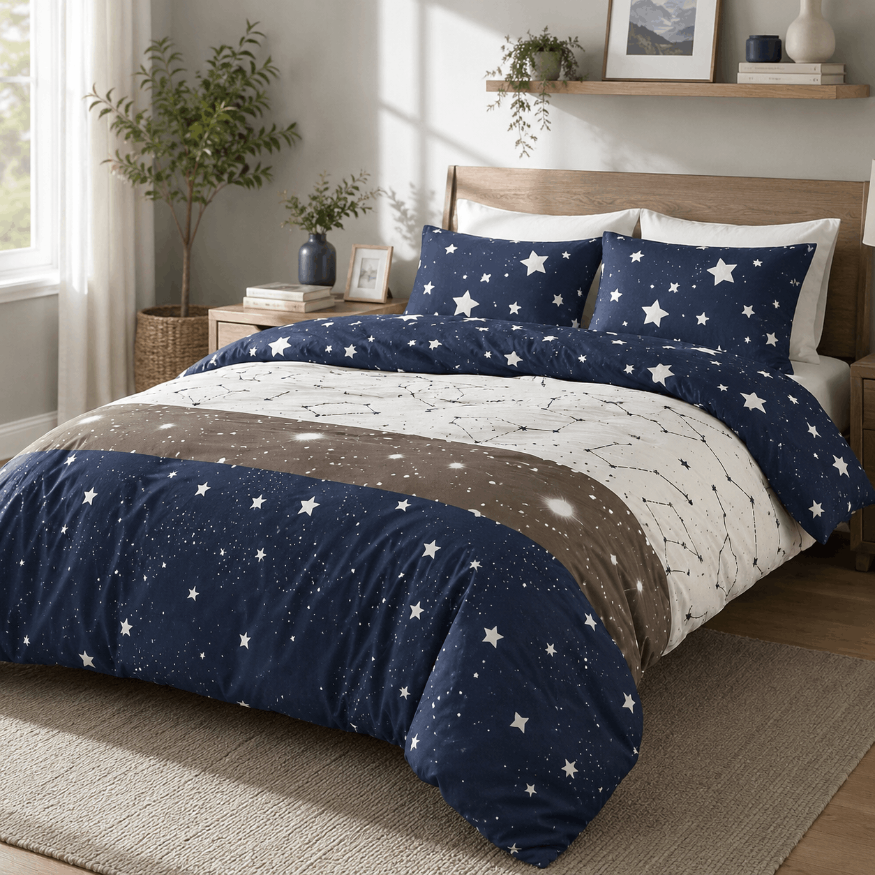 Deluxe Cotton Duvet Cover Set – Galaxy