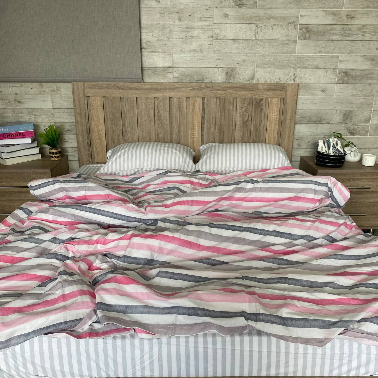 Deluxe Cotton Duvet Cover Set – Lines