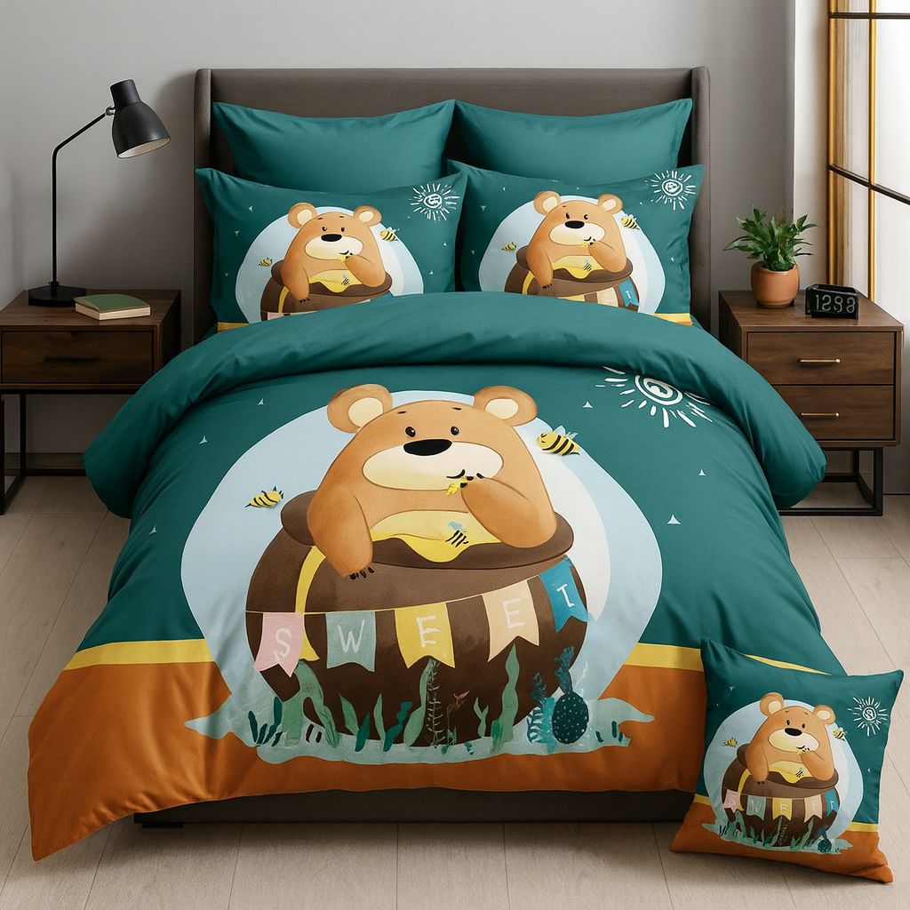 Deluxe Duvet Cover Set – Bear In Sweet