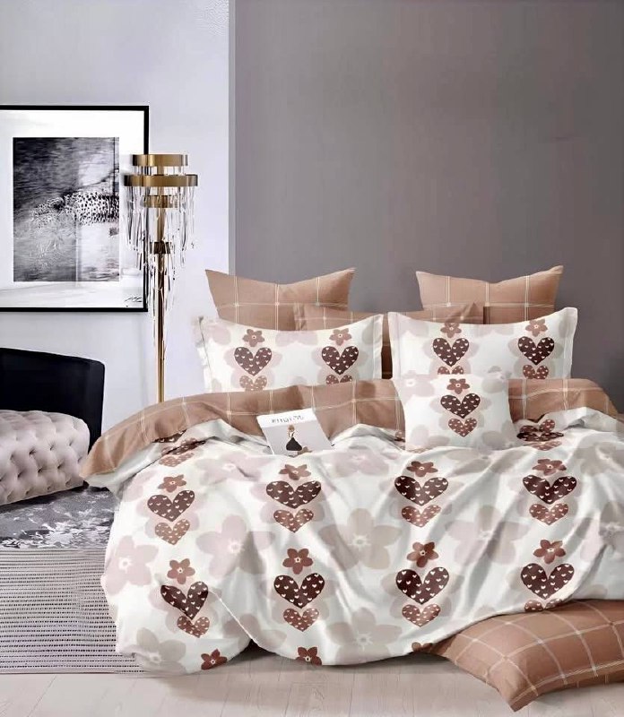 Deluxe Duvet Cover Set – Heart & Flowers