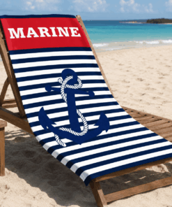 Premium Beach Towel - Marine