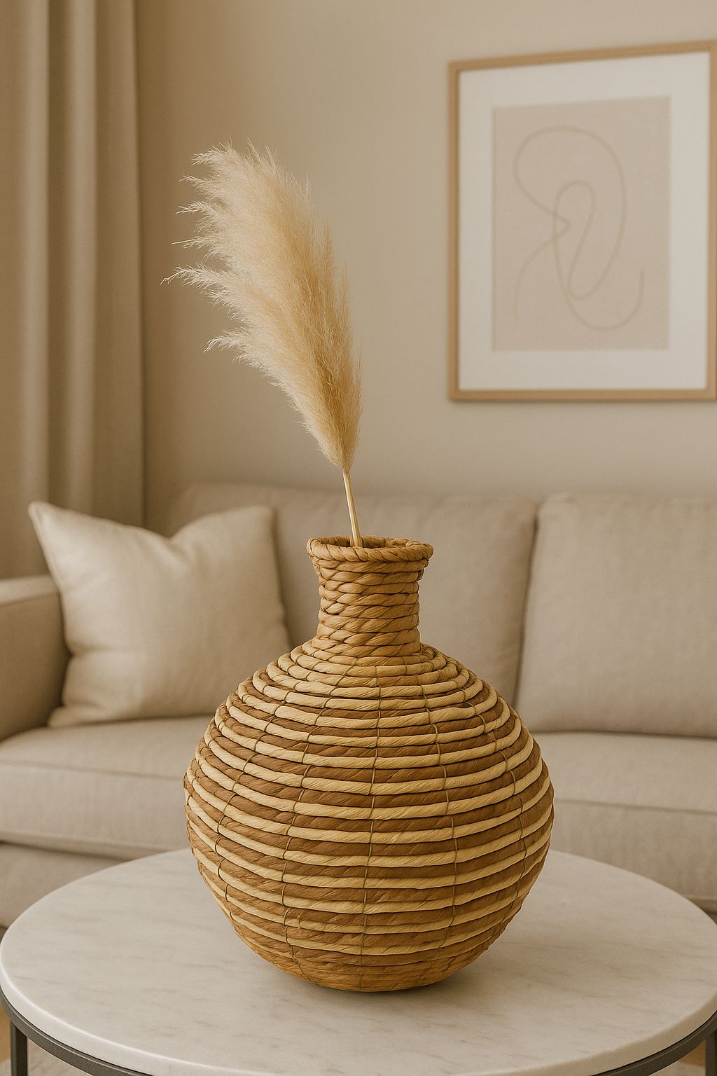 Luxurious Artificial Vase - Round Bohy