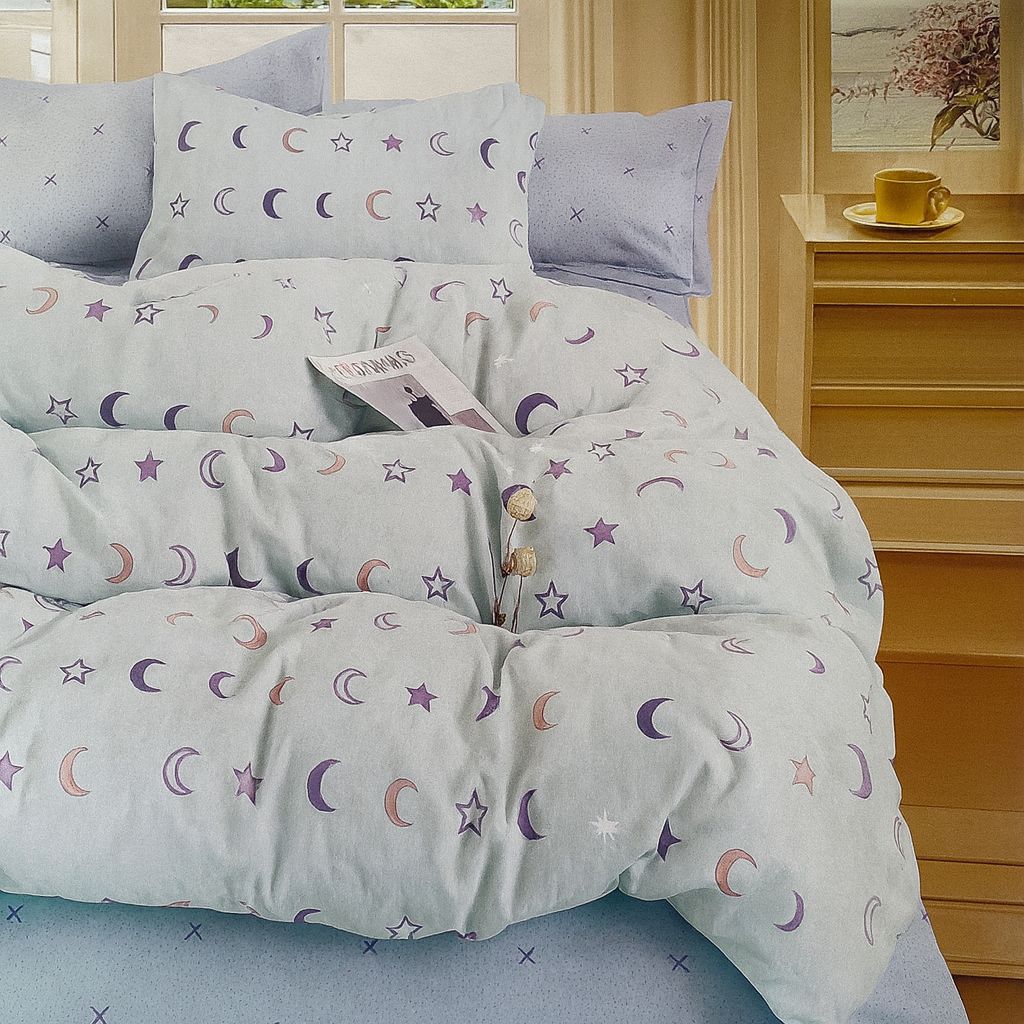Deluxe Duvet Cover Set – Mini Stars & Moon