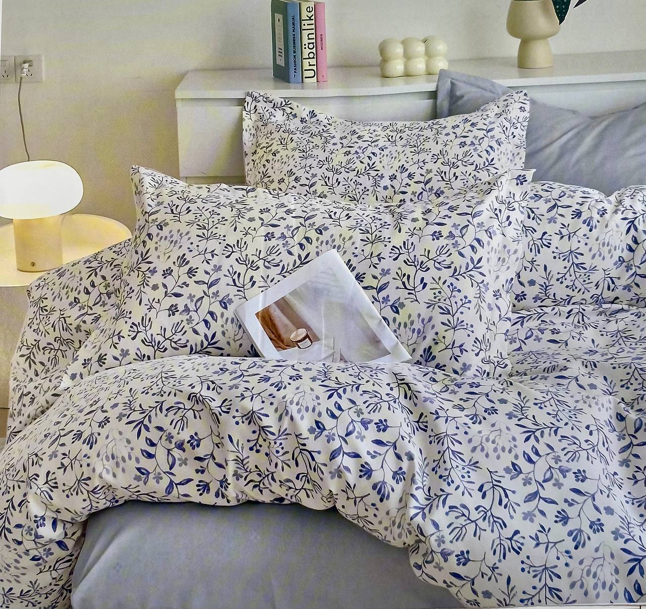 Deluxe Duvet Cover Set – Navy Rose