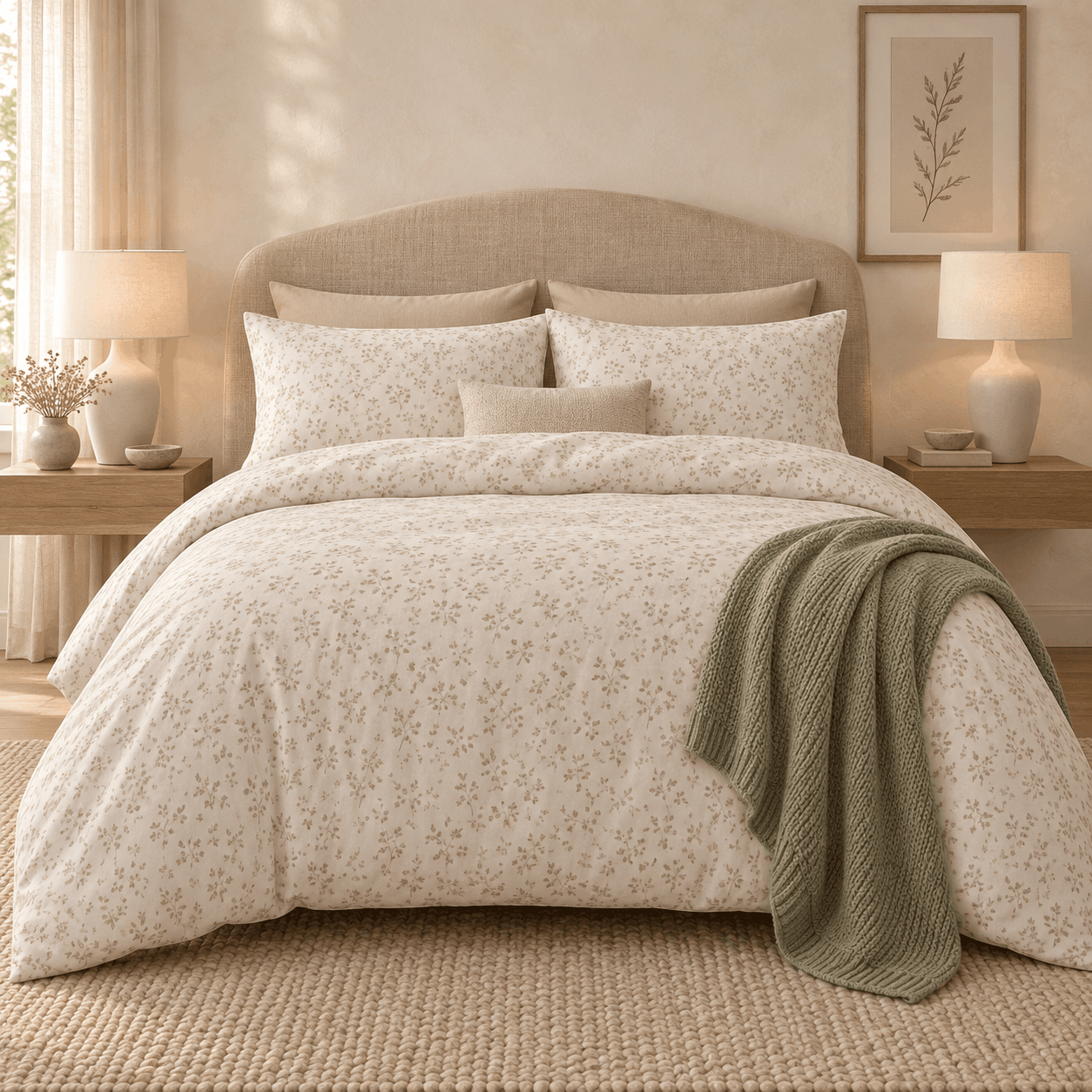Deluxe Duvet Cover Set – Natural