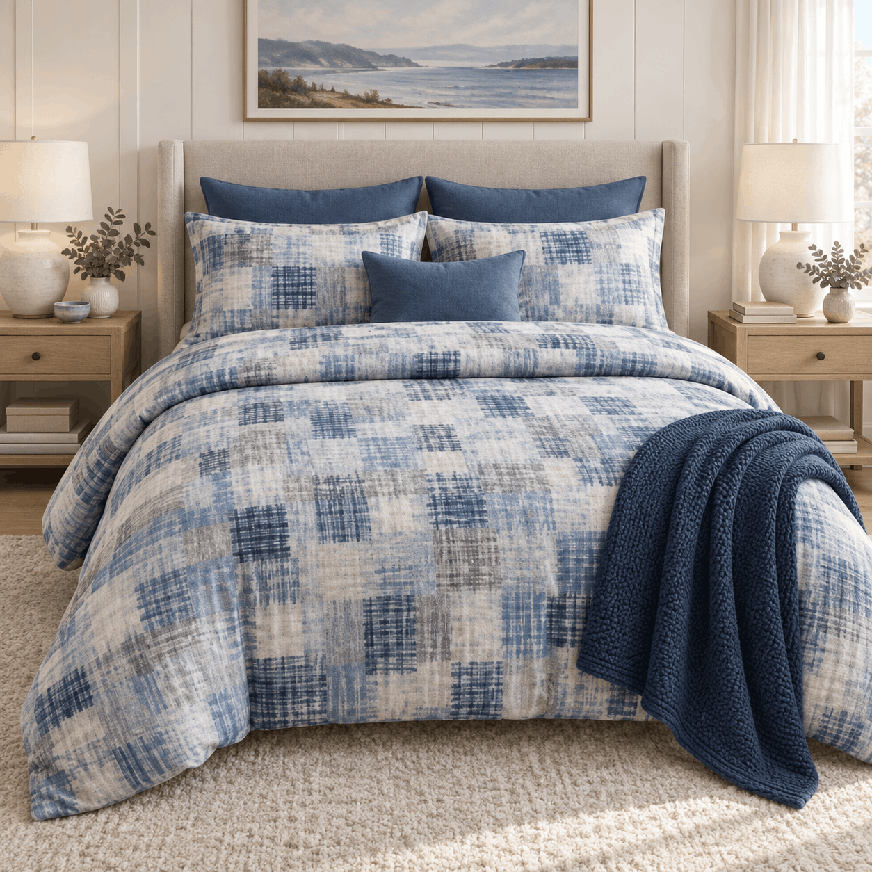 Deluxe Duvet Cover Set – Mini Stripe